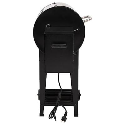 VidaXL Pelletbarbecue met bodemplaat 94 cm ijzer zwart