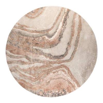 Zuiver Rond Vloerkleed 'Solar' 240cm, kleur Grijs/Bruin