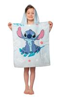 Stitch poncho 50 x 115 cm blauw - thumbnail