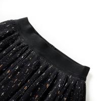 Kinderrokje met gelaagde ruches 128 zwart - thumbnail