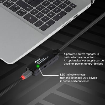 Lindy 43375 USB-kabel USB A