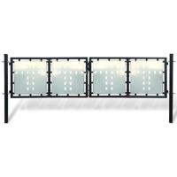 Poort enkel 300x125 cm zwart - thumbnail