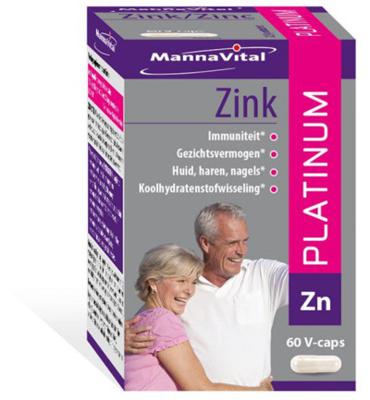Mannavital Zink Platinum V-caps 60
