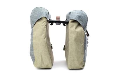 Racktime dubbele tas "heda" double bag heda desert sand/dust grey