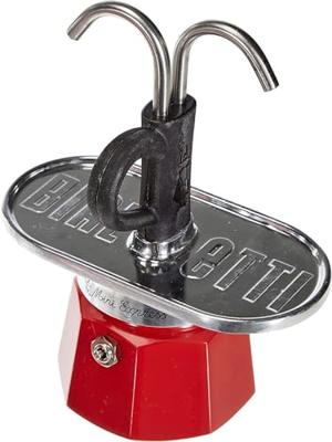 Bialetti Mini Express koffiezetapparaat rood 2tz + 2 kopjes Bialetti Mini Express koffiezetapparaat rood 2tz + 2 kopjes
