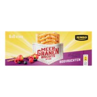 Jumbo Meergranenbiscuits Bosvruchten 6 x 2 Stuks - thumbnail
