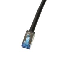 LogiLink CQ7093S RJ45 Netwerkkabel, patchkabel CAT 6A S/FTP 10.00 m Zwart Afgeschermd, UV-bestendig, Oliebestendig 1 stuk(s) - thumbnail