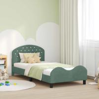 Bedframe voor kinderen met hoofdbord Zeegroen 90 x 190 cm - thumbnail