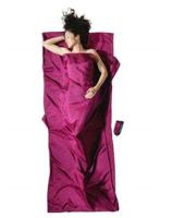 Inlegger voor slaapzak Cocoon TravelSheet Silk, mulberry red - thumbnail