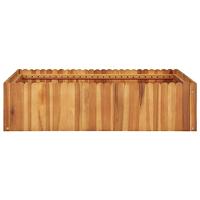 Plantenbak verhoogd 100x100x25 cm massief acaciahout - thumbnail