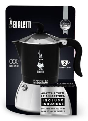 Italiaanse Koffiepot Bialetti FIAMMETTA Zwart Roestvrij staal 2 Koppar - thumbnail