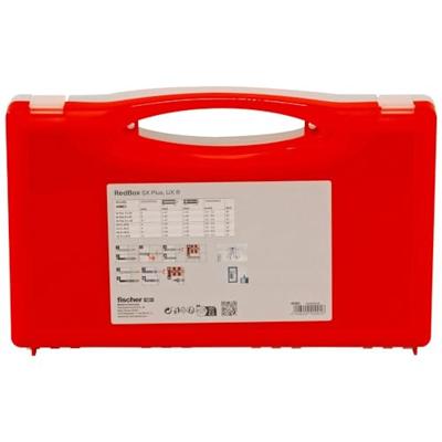 Fischer pluggenbox SX/UX rood nylon 1 set