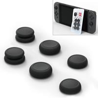 Schedel & co links + rechts gamepad Rocker Cap knop cover duim grip set voor schakelaar/schakelaar Lite/JOYCON (zwart) - thumbnail