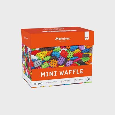 Marioinex Mini Waffle-bouwstenen, 500 stuks in pastelkleuren