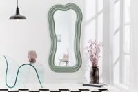 Design wandspiegel ALICE II 100cm pastel saliegroen - 43163 - thumbnail
