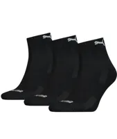 3-paar Quarter sokken - Badstof zool - Quarter katoenen sokken voor dames en heren in het wit, zwart, grijs en donkerblauw - 42 - 42 - 42 - 42 - thumbnail