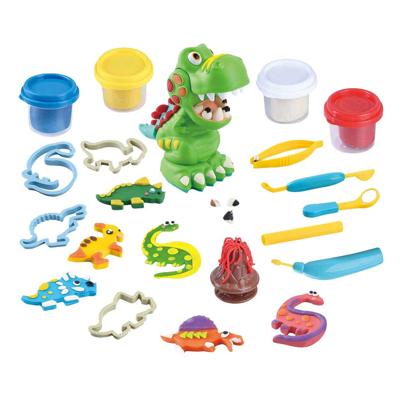 Playgo dino tandarts kleiset - 4 kleipotjes