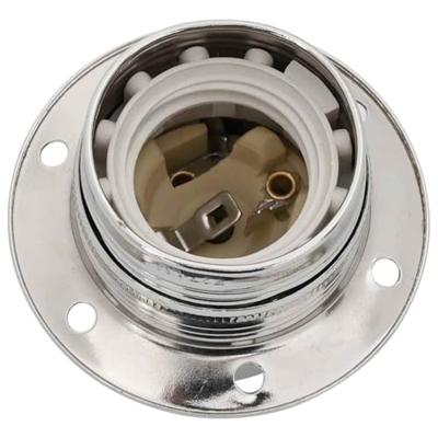 Lamphouders 2 st nikkel satijn E27 Lamphouders 2 st nikkel satijn E27