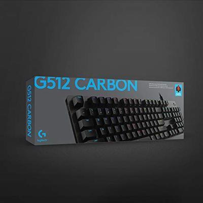 Logitech G512 CARBON LIGHTSYNC RGB Mechanical Gaming Keyboard gaming toetsenbord - thumbnail