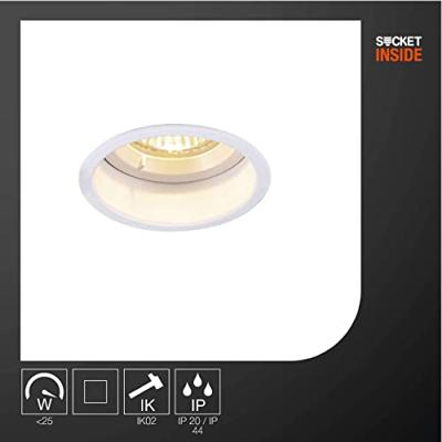 SLV 1005436 HORN LED-inbouwlamp LED vast ingebouwd 25 W Wit SLV 1005436 HORN LED-inbouwlamp LED vast ingebouwd 25 W Wit