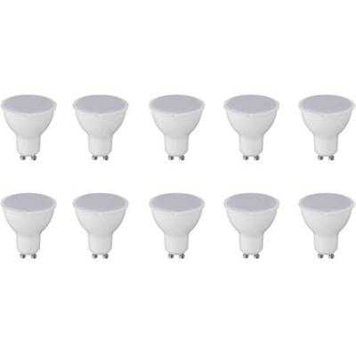 LED Spot 10 Pack - Aigi - GU10 Fitting - 6W - Helder/Koud Wit 6400K LED Spot 10 Pack - Aigi - GU10 Fitting - 6W - Helder/Koud Wit 6400K