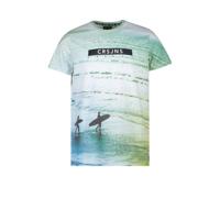 Cars T-shirt Siad met printopdruk lichtgroen - thumbnail
