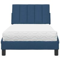 Bed met matras "Hanko" stof blauw 80x200 cm - thumbnail
