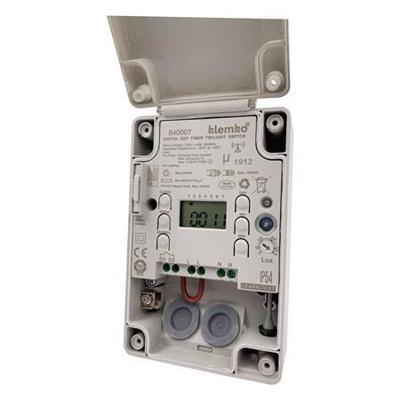 LED Schemerschakelaar met tijdklok - 2000W - IP54 LED Schemerschakelaar met tijdklok - 2000W - IP54