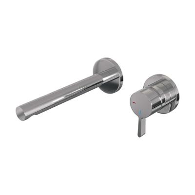 Chrome Edition inbouw wastafelmengkraan met rechte uitloop en rozetten, model E1