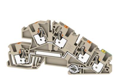 Weidmüller 2669080000 Installatie-etageklem Push-In-klem, Steekaansluiting Donkerbeige 25 stuk(s)