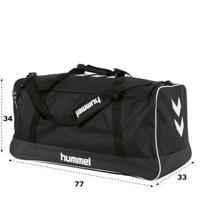 hummel Team Elite II Voetbaltas Zwart Wit - thumbnail