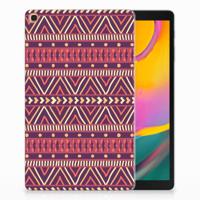 Samsung Galaxy Tab A 10.1 (2019) Hippe Hoes Aztec Paars - thumbnail