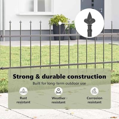 Tuinhek 6 pcs Grijs 10,2 x 0,6 m Poedercoating staal