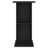 VidaXL Aquariumstandaard 60,5x36x72,5 cm bewerkt hout zwart - thumbnail