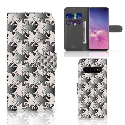 Samsung Galaxy S10 Plus | Telefoonhoesje | Met pasjeshouder | Salamander Grey Samsung Galaxy S10 Plus | Telefoonhoesje | Met pasjeshouder | Salamander Grey