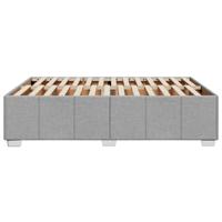 Bedframe zonder matras stof lichtgrijs 140x190 cm - thumbnail