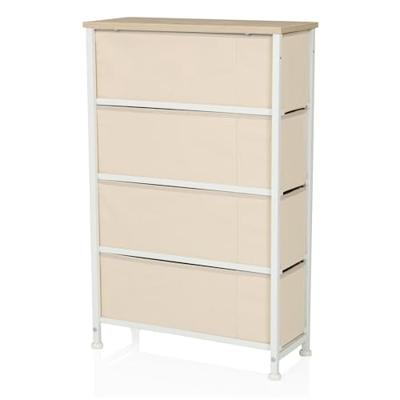 hjh LIVING Kast Foldress (4 vakken, Beige)