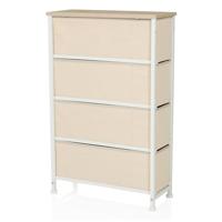 hjh LIVING Kast Foldress (4 vakken, Beige) - thumbnail