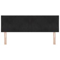 LED Hoofdbord Zwart 144 cm Nep Leer - thumbnail