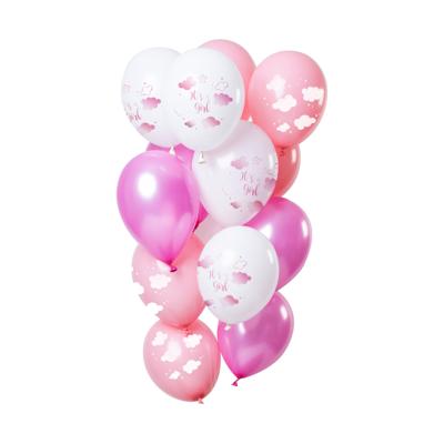 Ballonnen &apos;It&apos;s a Girl&apos; Roze Premium