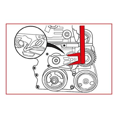 KS Tools 400.0925 Motorinstelgereedschapsset voor BMW/mini, 4-delig