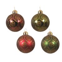 Kerstbal glas d8 cm a4 KSD - Ksd - thumbnail