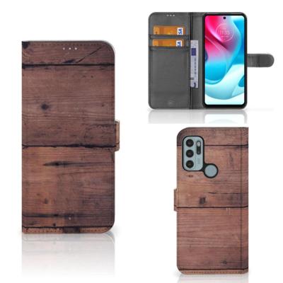 Motorola Moto G60s | Book Style Case | Old Wood Motorola Moto G60s | Book Style Case | Old Wood
