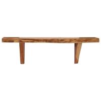Wandschappen 2 st 60x20x18 cm massief acaciahout - thumbnail