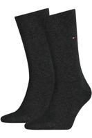 Tommy Hilfiger Men Sock Classic Antraciet melange 2-pack-47/49 - thumbnail