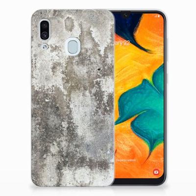 Samsung Galaxy A30 | TPU | Siliconen hoesje | Beton Print Samsung Galaxy A30 | TPU | Siliconen hoesje | Beton Print