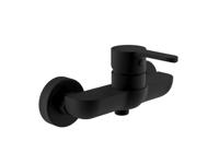 DENVER ééngreepsmengkraan douche, zwart mat keramische schijven geluidsarme, verwisselbare 35 mm cartouche ½" (Ø ca. 1,9 cm) verbinding voor doucheslang metalen greep garantie: 3 jaar - thumbnail