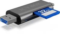 ICY BOX IB-CR200-C Externe cardreader met multi-USB connector kaartlezer - thumbnail