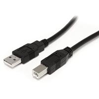 StarTech.com 9m actieve USB-A naar USB-B-kabel - M/M - USB 2.0 A naar B kabel - printerkabel - USB-verlengkabel - zwart (USB2HAB30AC) - thumbnail