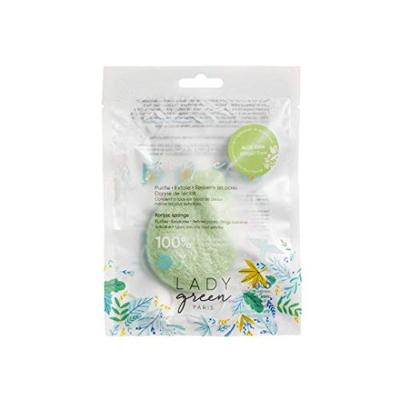 Lady Green Konjac gezichtsspons aloe vera 1 Stuks